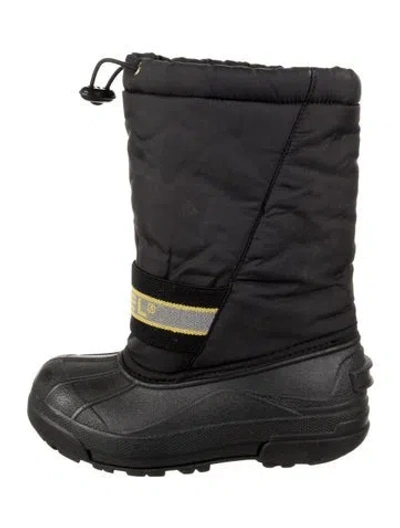 Pre-owned Sorel Nylon Snow Boots In Black