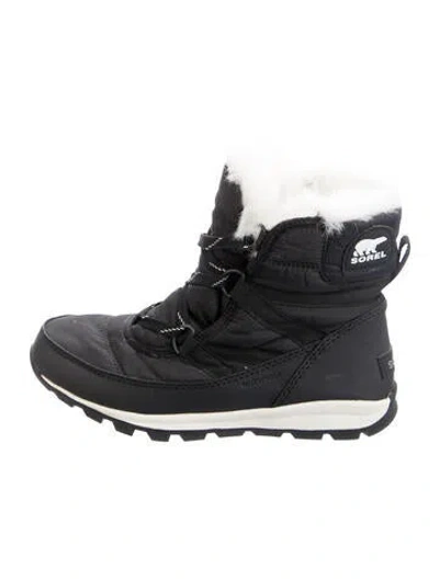 Pre-owned Sorel Nylon Snow Boots In Black