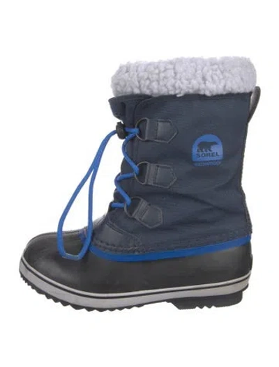 Pre-owned Sorel Nylon Snow Boots In Blue