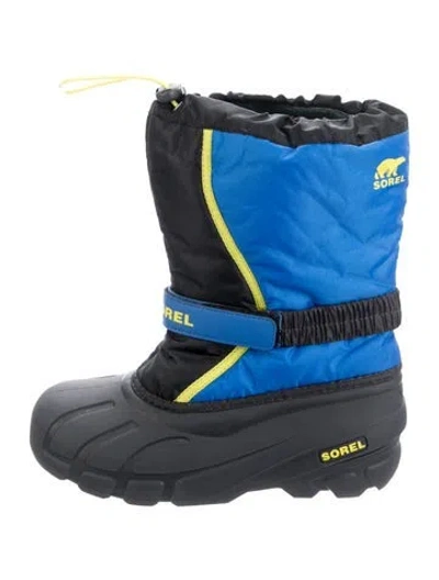 Pre-owned Sorel Nylon Snow Boots In Blue