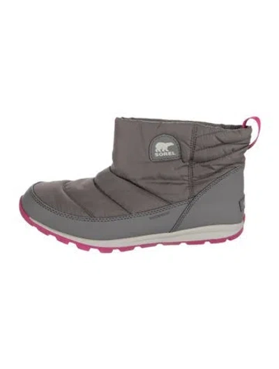 Pre-owned Sorel Nylon Snow Boots In Grey