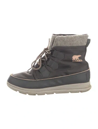 Pre-owned Sorel Nylon Snow Boots In Grey
