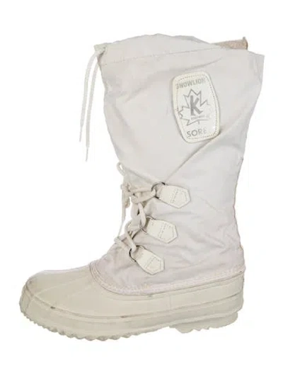 Pre-owned Sorel Nylon Snow Boots In Neutral