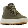 Sorel Ona 503 Hiker Platform Sneaker In Stone Green/light Bisque