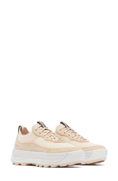 Sorel Ona 503 Low Top Platform Sneaker In White Peach/nova Sand