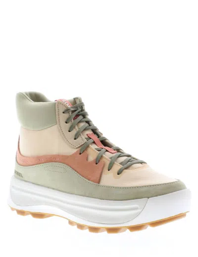 Sorel Ona 503 Mid Sneaker In Nova Sand, Paradox Pink In Green