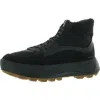 Sorel Ona 503 Mid Womens Canvas Faux Fur Casual And Fashion Sneakers In Black
