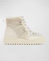 Sorel Ona Ave Alpine Suede Winter Booties In Chalk,chalk