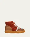 Sorel Ona Ave Alpine Wp Fleece Lined Waterproof Leather Boots In Velvet Tan And Sanguine-brown In Velvet Tan, Sanguine