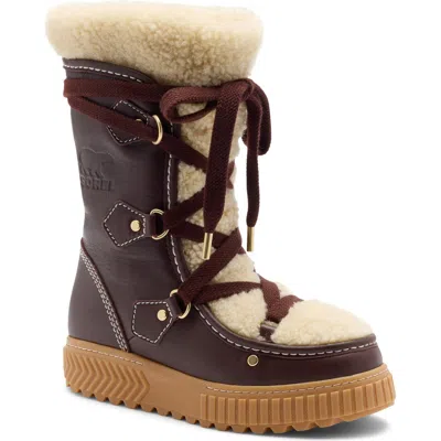 Sorel Ona Ave Alpine Tall Lx Genuine Shearling Boot In Multi