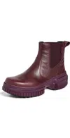 Sorel Ona Ave Waterproof Chelsea Boot In Epic Plum/black