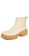 Sorel Ona Ave Waterproof Chelsea Boot In Honey White/gum 16