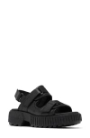 Sorel Ona Ave Multistrap Mid Sandal In Black