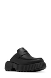 Sorel Womens Comfort Insole Leather Loafers In Black/jet