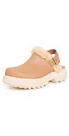 Sorel Ona Ave Leather Mule In Tawny Buff/bleached Ceramic