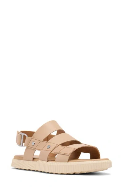 Sorel Ona Avetm Slingback Flat Sandals In Brown