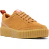 Sorel Ona Ave Waterproof Low Top Sneaker In Canyon Gold/gum