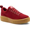 Sorel Ona Ave Waterproof Low Top Sneaker In Red