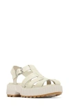 Sorel Ona Streetworks Platform Fisherman Sandal In Chalk/sea Salt