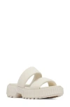Sorel Ona Streetworks Platform Slide Sandal In Chalk/chalk