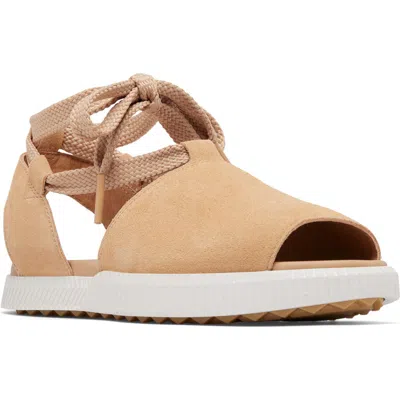 Sorel Ona Streetworks Sandal In Honest Beige/sea Salt