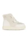 Sorel Ona Ave Alpine Suede Winter Booties In Chalk & Cha