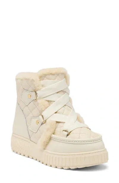 Sorel One Ave™ Alpine Genuine Shearling Trim Waterproof Boot In Neutral