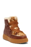 Sorel One Ave™ Alpine Genuine Shearling Waterproof Boot In Brown