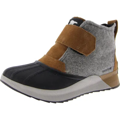 Sorel Out And About Iii Classic Strap Wp Womens Buckle Weather Ankle Boots In Multi