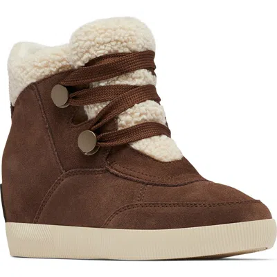 Sorel Out N About Faux Shearling Bootie In Brown