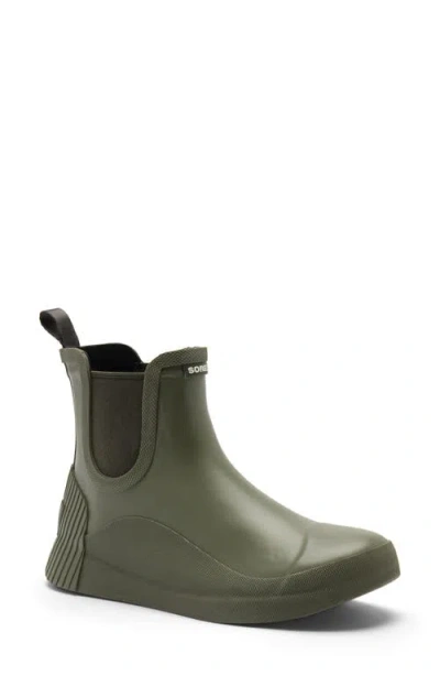 Sorel Out N About Iv Chelsea Waterproof Rain Boot In Stone Green/alpine Tundra