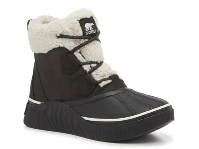 Sorel Out N About Iv Chill Sherpa Waterproof Snow Boot In Black