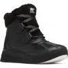 Sorel Out N About Iv Chillz Lux Waterproof High Top Sneaker In Black/black
