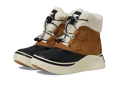 Sorel Out N About Iv Chillz Wp (little Kid/big Kid) Kids Shoes Taffy/black : 6 Big Kid M, Suede