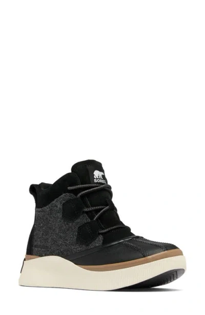 Sorel Out N About Iv Classic Waterproof Duck Boot In Black/chalk