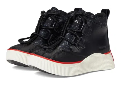 Sorel Out N About Iv Classic Waterproof (little Kid/big Kid) Kids Shoes Black/bright Red : 4 Big Kid M, Su