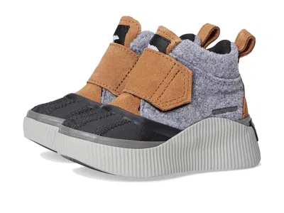 Sorel Out N About Iv Strap Wp (toddler) Kids Shoes Taffy/black : 4 Toddler M, Suede