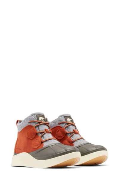 Sorel Out N About Iv Waterproof Duck Boot In Sanguine/jet
