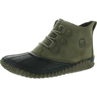 Sorel Out N About Plus Womens Leather Waterproof Pac Boots In Multi