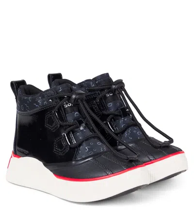 Sorel Kids' Out N About™ Printed Boots In Black