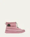Sorel Out N About Iv Puffy Lace-up Waterproof Boot In Dazed Mauve, Jet