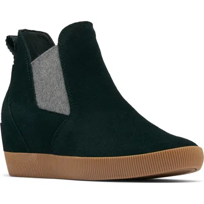 Sorel Out N About Slip-on Wedge Shoe Ii In Black/gum