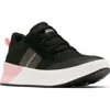 Sorel Out N About Waterproof Low Top Sneaker In Black/vintage Pink
