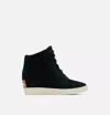 Sorel Out N About Women's Size 8 Black Sea Salt Waterproof Wedge Booties Tf1327