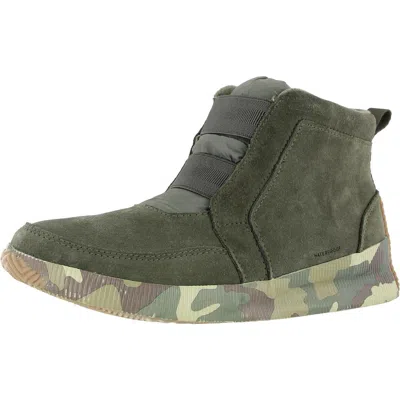 Sorel Out N About Womens Padded Insole Suede Ankle Boots In Multi