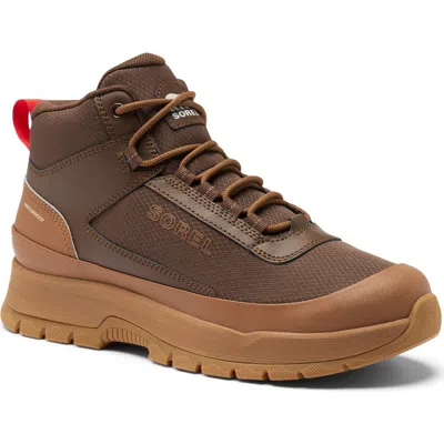 Sorel Outing Nw Mid Waterproof Leather Boot In Animal Print