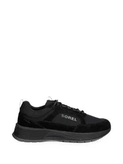 Sorel Outing™ Se Waterproof Panelled Sneakers In Black