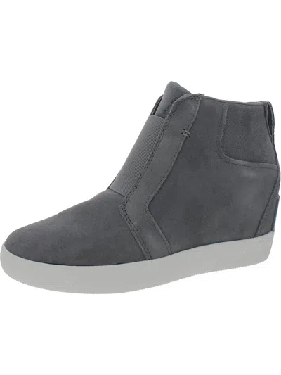 Sorel Outnabout Womens Suede Slip On Booties In Grey