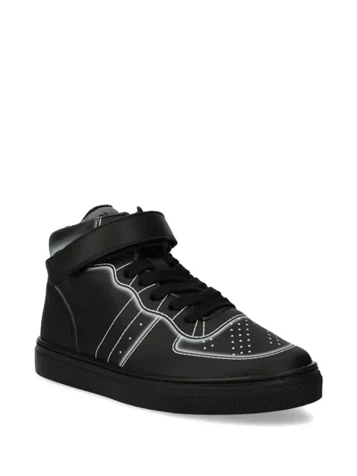 Sorel Perforated High-top Sneakers In Black