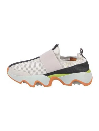 Pre-owned Sorel Printed Chunky Sneakers In White